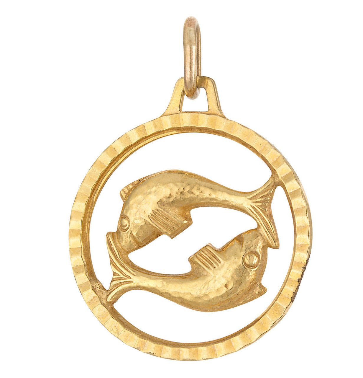 Vintage Pisces Fish 14K Gold Charm